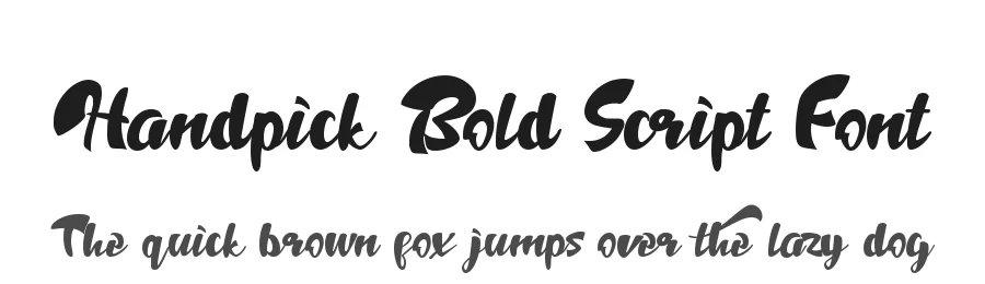 Handpick Bold Script Font by letterara — Script Handwritten Font