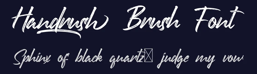 Handrush Brush Font by CalligraphyFonts.net — Script Handwritten Font — thumbnail 2