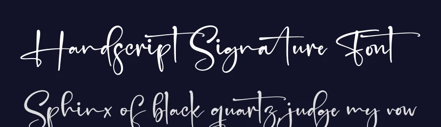 Handscript Signature Font by perspectype — Script Handwritten Font — thumbnail 2