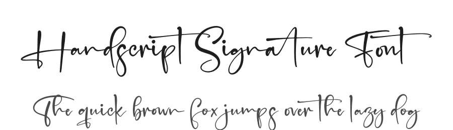 Handscript Signature Font by perspectype — Script Handwritten Font