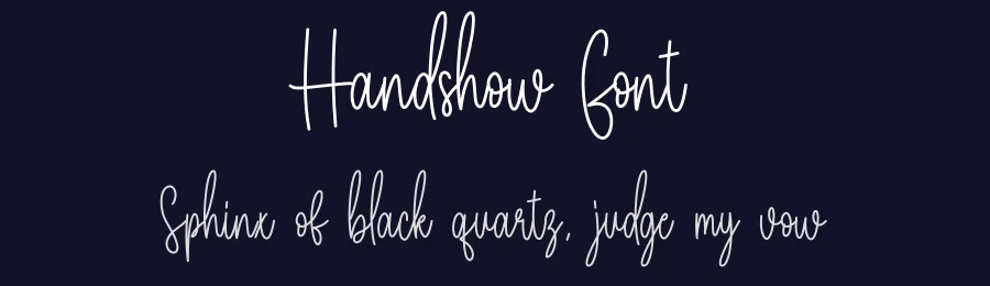 Handshow Font by creativeletter — Script Handwritten Font — thumbnail 2