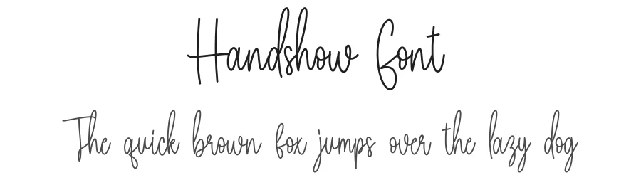 Handshow Font by creativeletter — Script Handwritten Font