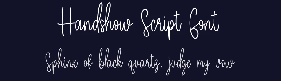 Handshow Script Font by creativeletter — Script Handwritten Font — thumbnail 2