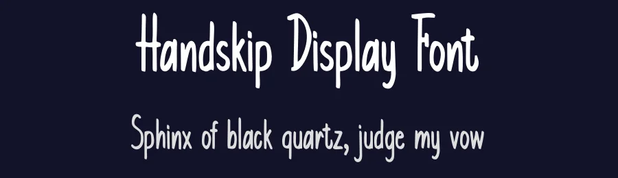 Handskip Display Font by Rachmad bagus f — Script Handwritten Font — thumbnail 2