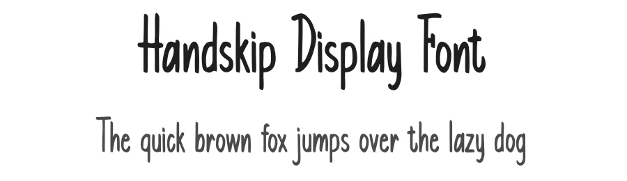 Handskip Display Font by Rachmad bagus f — Script Handwritten Font