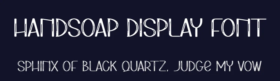 Handsoap Display Font by andikastudio — Display Font — thumbnail 2