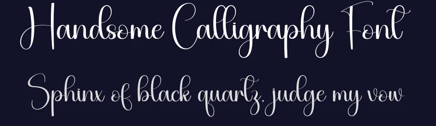 Handsome Calligraphy Font by creativeletter — Script Handwritten Font — thumbnail 2