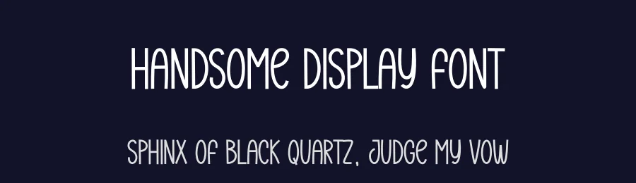 Handsome Display Font by creativeletter — Display Font — thumbnail 2
