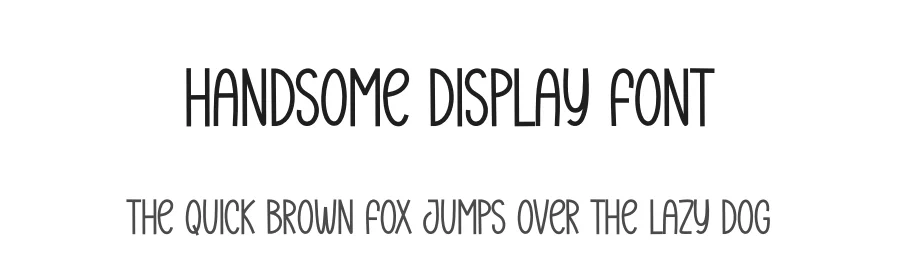 Handsome Display Font by creativeletter — Display Font