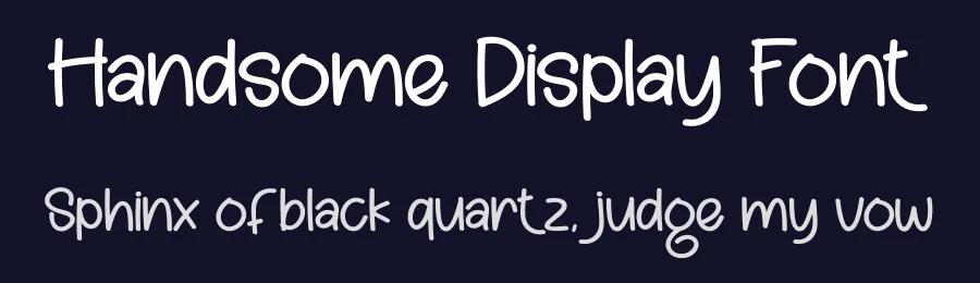 Handsome Display Font by creativeletter — Display Font — thumbnail 2