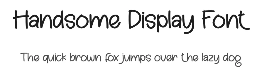 Handsome Display Font by creativeletter — Display Font