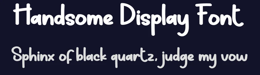 Handsome Display Font by andikastudio — Display Font — thumbnail 2