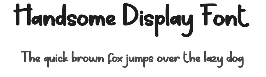 Handsome Display Font by andikastudio — Display Font