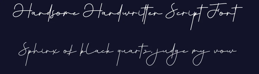 Handsome Handwritten Script Font by creativeletter — Script Handwritten Font — thumbnail 2