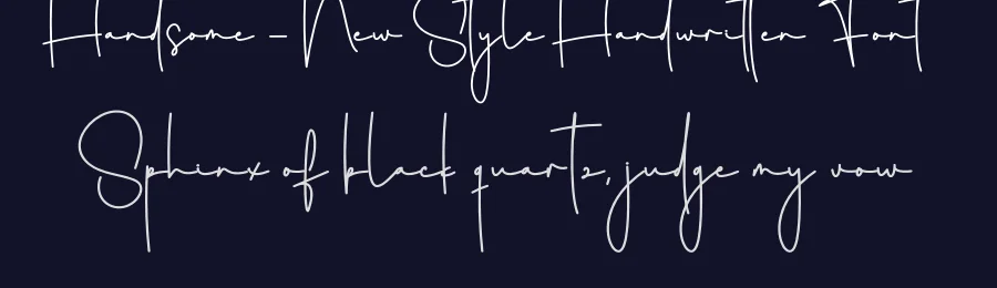 Handsome – New Style Handwritten Font by creativeletter — Script Handwritten Font — thumbnail 2