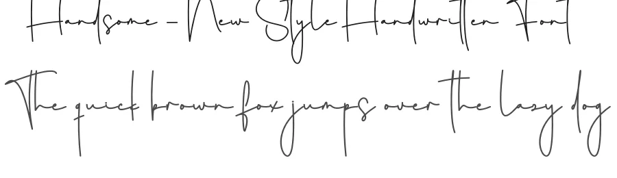 Handsome – New Style Handwritten Font by creativeletter — Script Handwritten Font