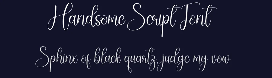 Handsome Script Font by creativeletter — Script Handwritten Font — thumbnail 2