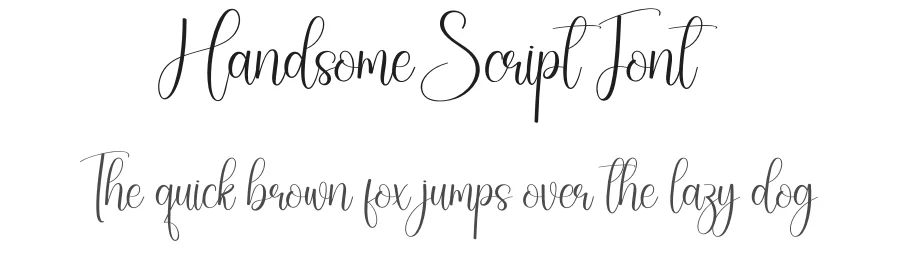 Handsome Script Font by creativeletter — Script Handwritten Font