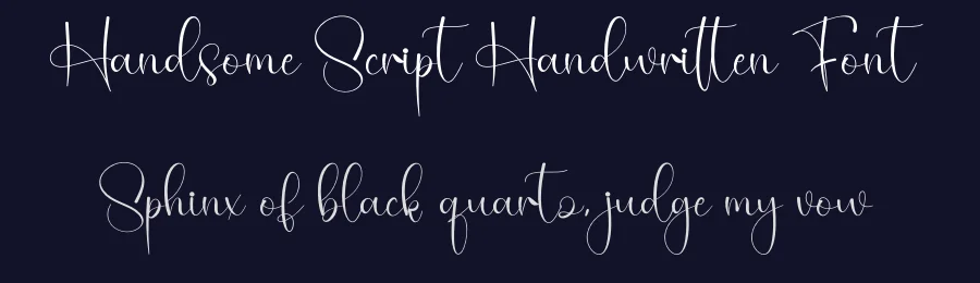 Handsome Script Handwritten Font by creativeletter — Script Handwritten Font — thumbnail 2