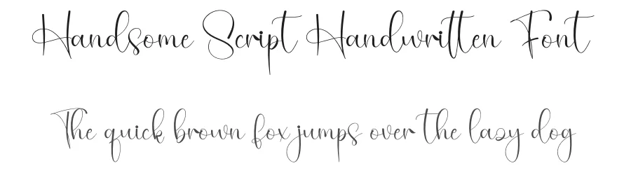Handsome Script Handwritten Font by creativeletter — Script Handwritten Font
