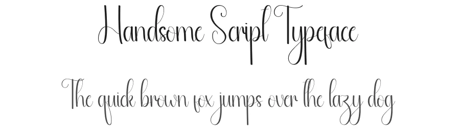 Handsome Script Typeface by andikastudio — Script Handwritten Font
