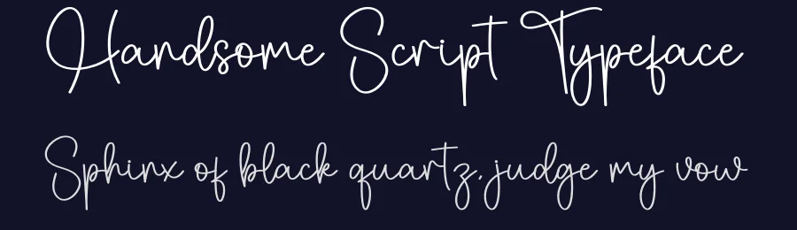 Handsome Script Typeface by creativeletter — Script Handwritten Font — thumbnail 2