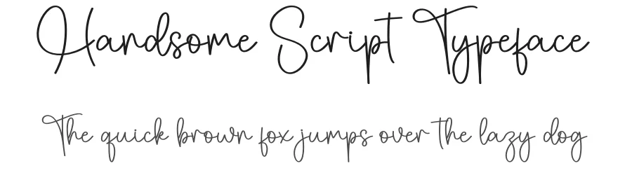 Handsome Script Typeface by creativeletter — Script Handwritten Font