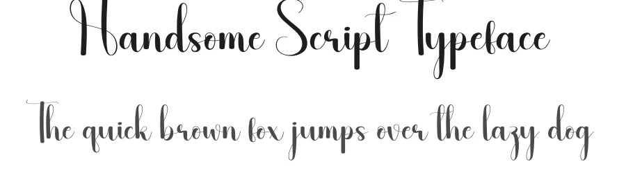 Handsome Script Typeface by andikastudio — Script Handwritten Font