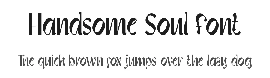 Handsome Soul Font by RaisProject — Display Font