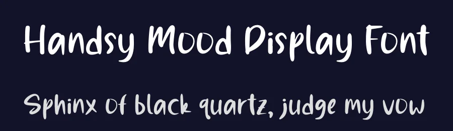 Handsy Mood Display Font by Creatifontstudios — Script Handwritten Font — thumbnail 2