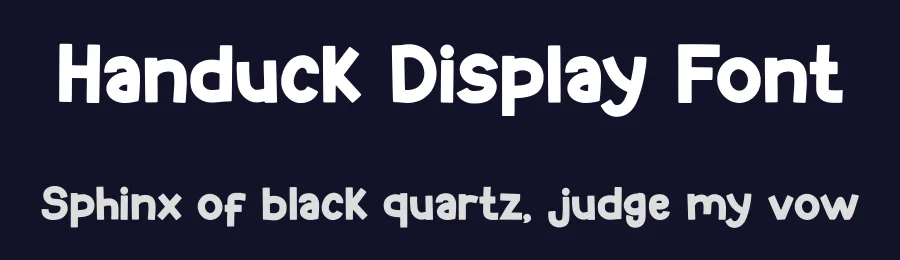 Handuck Display Font by Minimalist Eyes — Display Font — thumbnail 2