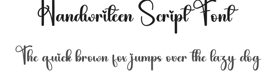 Handwriteen Script Font by andikastudio — Script Handwritten Font
