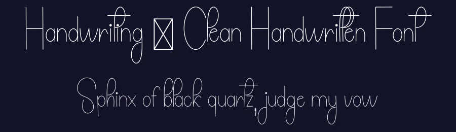 Handwriting – Clean Handwritten Font by freshtypeink — Display Font — thumbnail 2