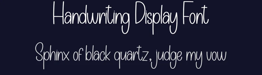 Handwriting Display Font by creativeletter — Display Font — thumbnail 2