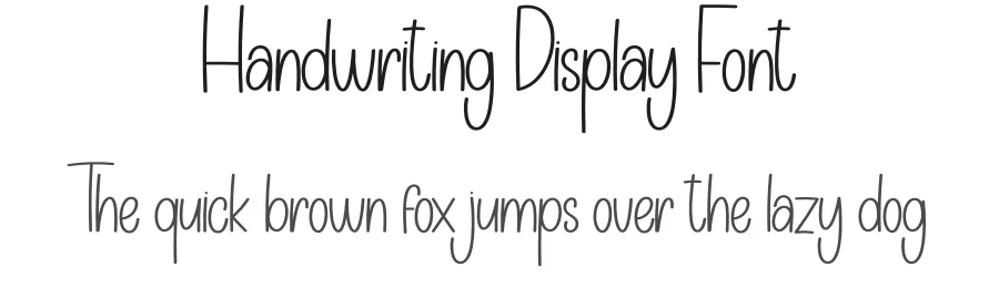 Handwriting Display Font by creativeletter — Display Font