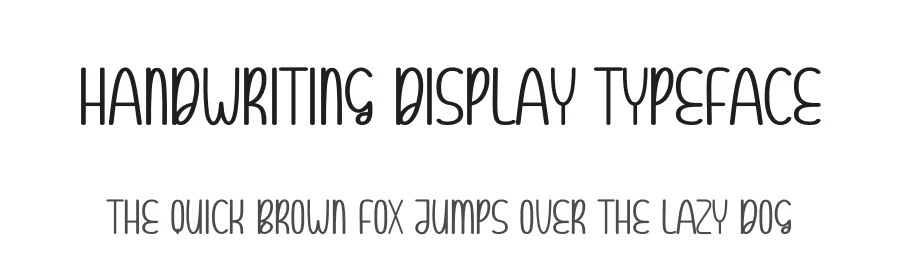 Handwriting Display Typeface by andikastudio — Display Font