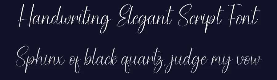 Handwriting Elegant Script Font by creativeletter — Script Handwritten Font — thumbnail 2