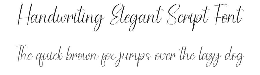Handwriting Elegant Script Font by creativeletter — Script Handwritten Font