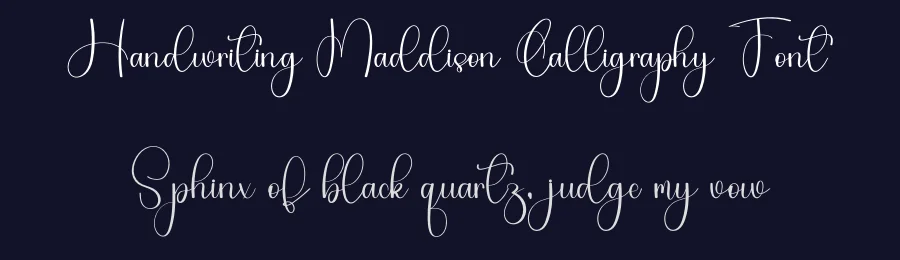 Handwriting Maddison Calligraphy Font by freshtypeink — Script Handwritten Font — thumbnail 2