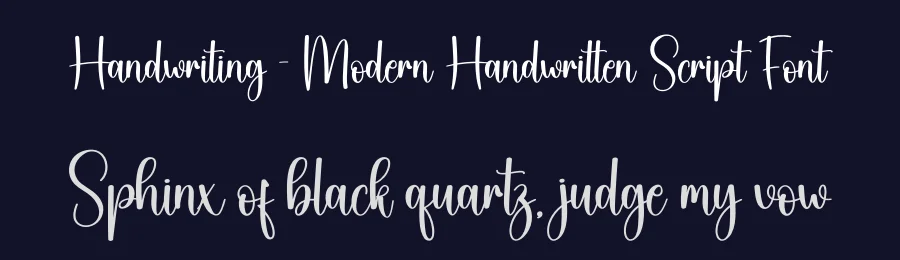 Handwriting – Modern Handwritten Script Font by creativeletter — Script Handwritten Font — thumbnail 2