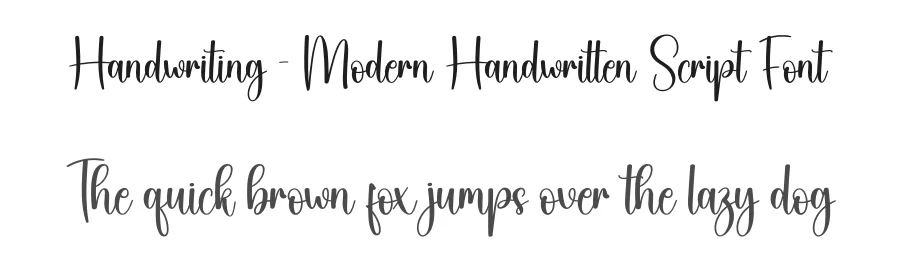 Handwriting – Modern Handwritten Script Font by creativeletter — Script Handwritten Font