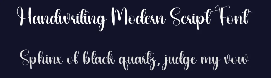Handwriting Modern Script Font by creativeletter — Script Handwritten Font — thumbnail 2