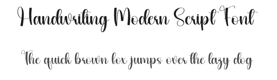 Handwriting Modern Script Font by creativeletter — Script Handwritten Font