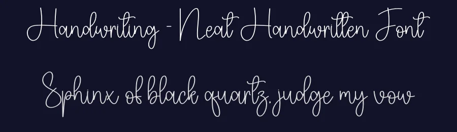 Handwriting – Neat Handwritten Font by creativeletter — Script Handwritten Font — thumbnail 2