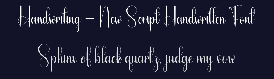 Handwriting – New Script Handwritten Font by andikastudio — Script Handwritten Font — thumbnail 2