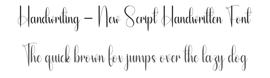 Handwriting – New Script Handwritten Font by andikastudio — Script Handwritten Font
