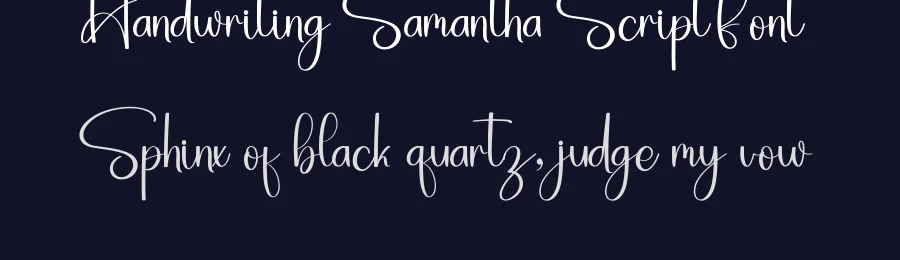 Handwriting Samantha Script Font by inermediaSTUDIO — Script Handwritten Font — thumbnail 2