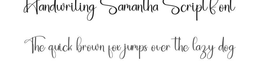 Handwriting Samantha Script Font by inermediaSTUDIO — Script Handwritten Font