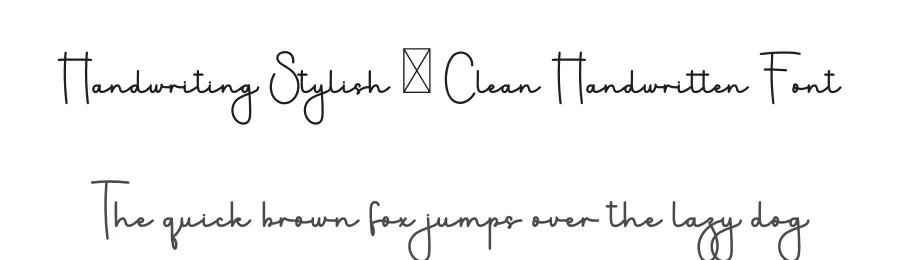 Handwriting Stylish – Clean Handwritten Font by freshtypeink — Script Handwritten Font