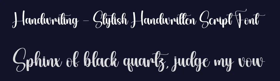 Handwriting – Stylish Handwritten Script Font by creativeletter — Script Handwritten Font — thumbnail 2